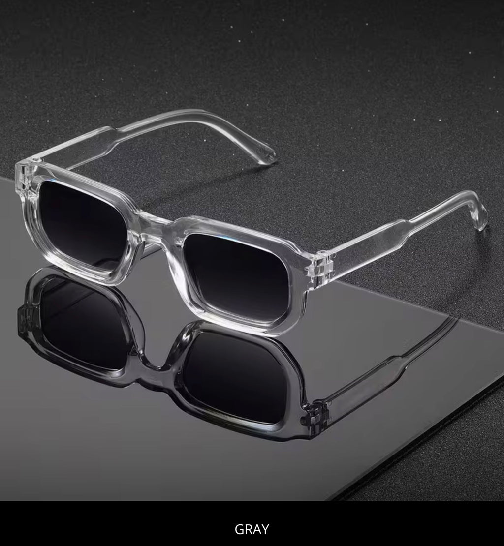 New Men Vintage Rectangle Frame Sunglasses Luxury Design sunglasses UV400