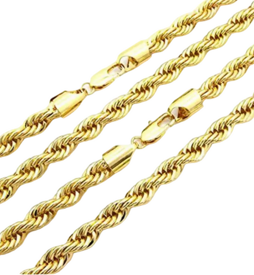 18k yellow gold filled link chain