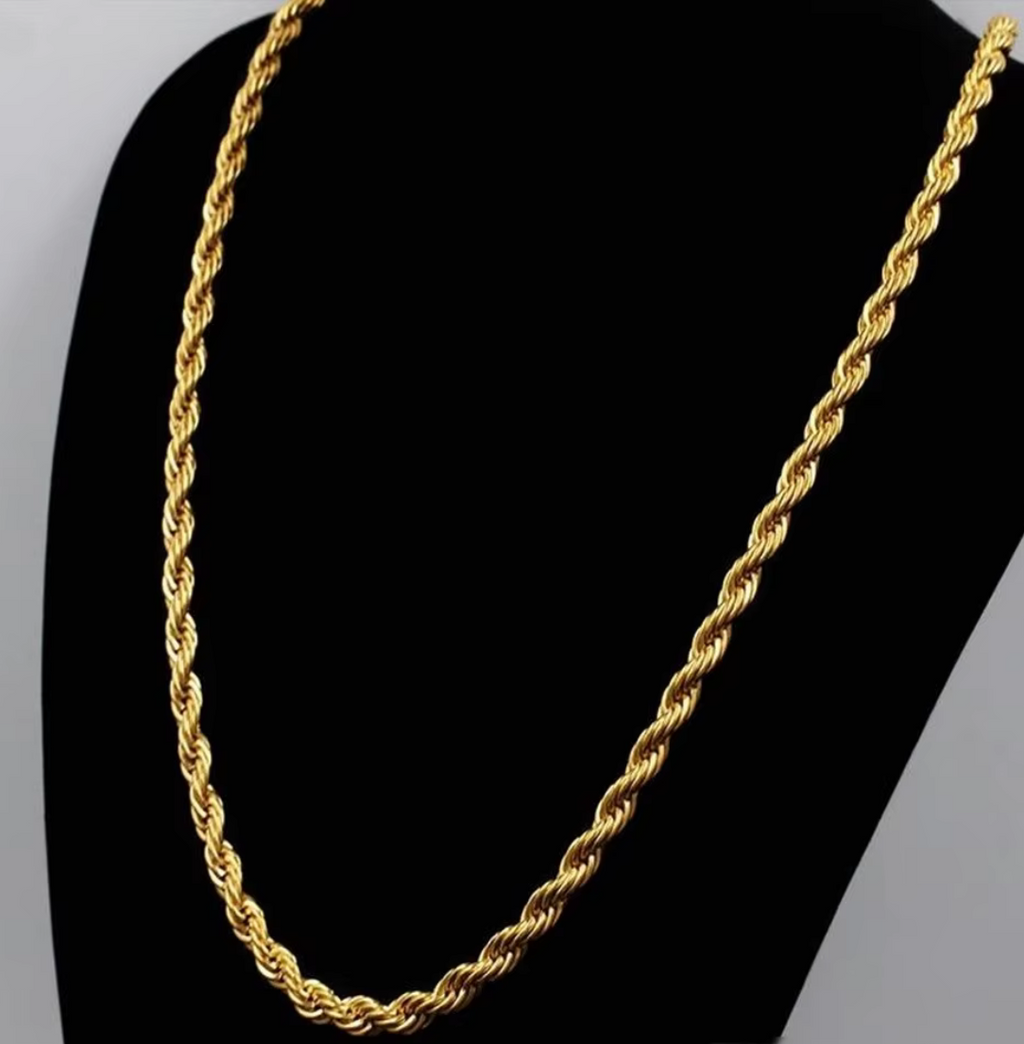 18k yellow gold filled link chain